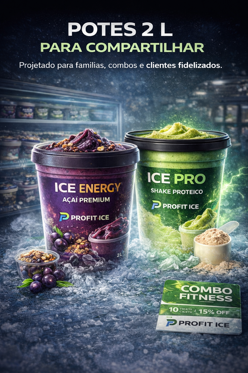 Potes de 2 litros PROFIT ICE